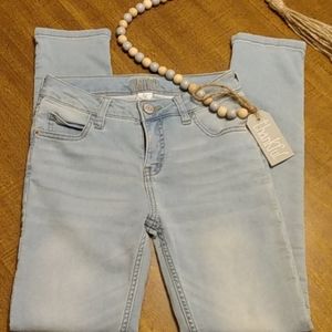COPY - Justice/Mid Rise Super Skinny Light Wash Girl Jean